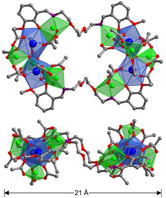 Luminescent Polynuclear Zn- and Cd-Ln Square-Like Nanoclusters With a Flexible Long-Chain Schiff Base Ligand